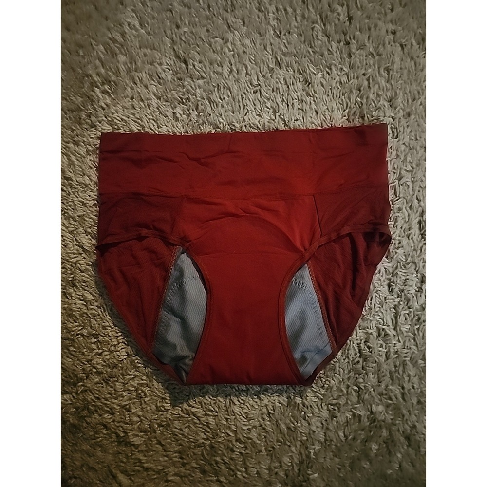 Period Underwear For Women Leakproof Panties Incontinence Underwear Medium Red